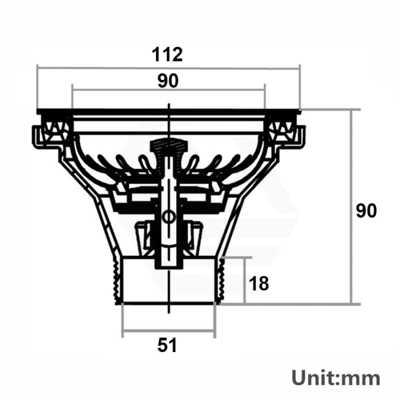 90/112Mm Kitchen Sink Strainer Waste Assembly Stainless Steel 304 Sinks