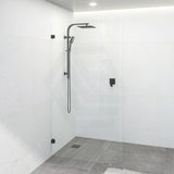 900/1000/1100X2100Mm Frameless Edge Curved Shower Screen Single Door Fixed Panel 10Mm Glass Matt