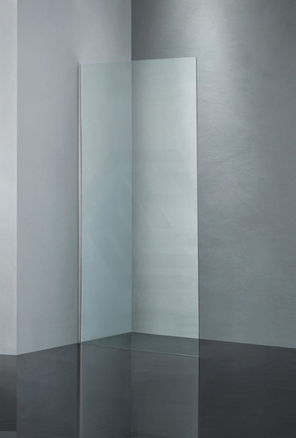 900/1000/1200X2000Mm Frameless Shower Screen Single Door Fixed Panel 10Mm Glass Chrome Channel