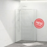 Tempered Glass Semi-frameless Shower Screen Pivot Panel Diamond Shaped