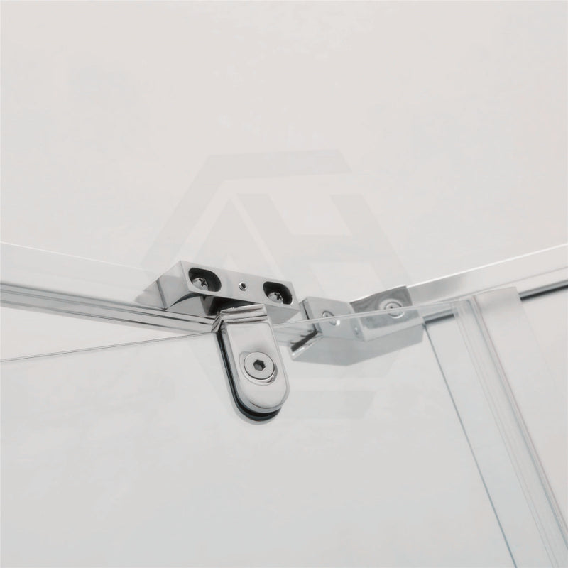 900/1000Mm Diamond Shape Shower Screen Pivot Door Chrome Semi-Frameless 6Mm Glass 1900Mm Height