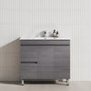 900Mm Narrow 2-Drawer 2-Door Freestanding Bathroom Vanity With Legs Multi-Colour Cabinet Only