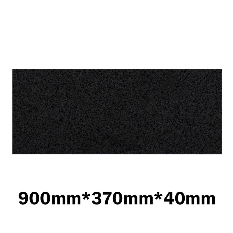 20Mm/40Mm Thick Gloss Ink Black Stone Top For Above Counter Basins 450-1800Mm Vanity Tops