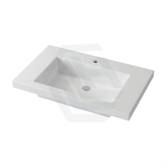 900X460X135Mm Poly Top For Bathroom Vanity Single Bowl Matt White 1 Tap Hole No Overflow Tops