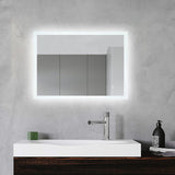 600/750/900/1200Mm Led Wall Mirror Right Angle Frameless Light On Rim