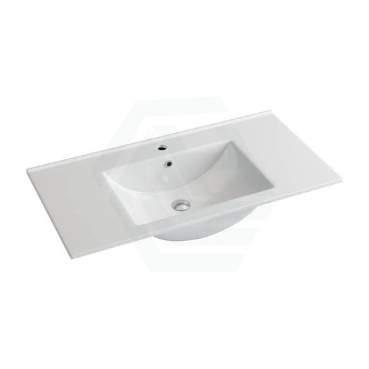 910X465X175Mm Ceramic Top For Bathroom Vanity Single Bowl 1 Or 3 Tap Holes Available Gloss White