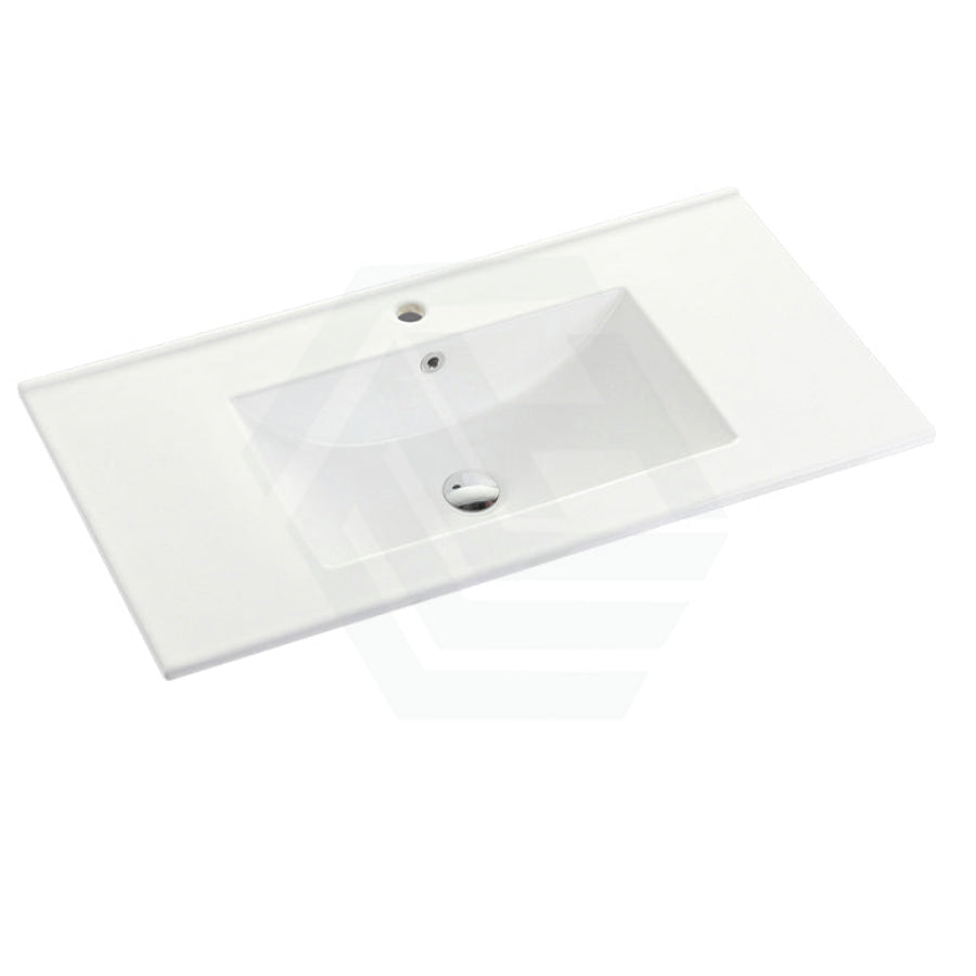 910X465X175Mm Ceramic Top For Bathroom Vanity Single Bowl 1 Or 3 Tap Holes Available Gloss White