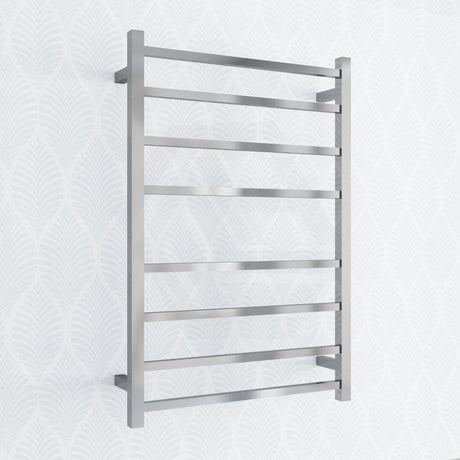 912X620X120Mm Square Chrome Electric Heated Towel Rack 8 Bars