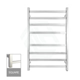 Electric Heated Towel Rail Square 8 Bars Chrome