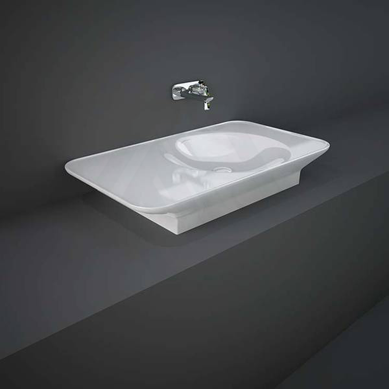 920X505X140Mm Rak Valet Wall Hung Wash Basins Alpine White Right