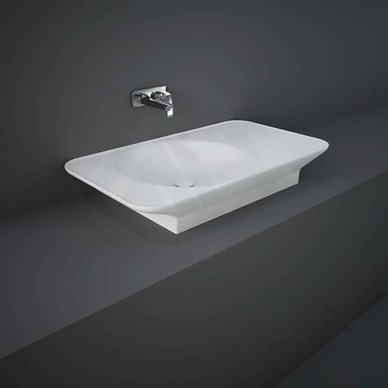 920X505X140Mm Rak Valet Wall Hung Wash Basins Matt White Left / 0 Tap Hole