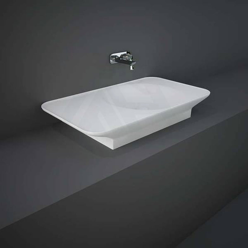 920X505X140Mm Rak Valet Wall Hung Wash Basins Matt White Right / 0 Tap Hole