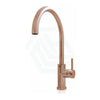 Billi Brushed Rose Gold Stand-Alone Round Gooseneck Mixer Tap Swivel Sink Mixers