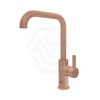 Billi Brushed Rose Gold Stand-Alone Square Gooseneck Mixer Tap Swivel Sink Mixers