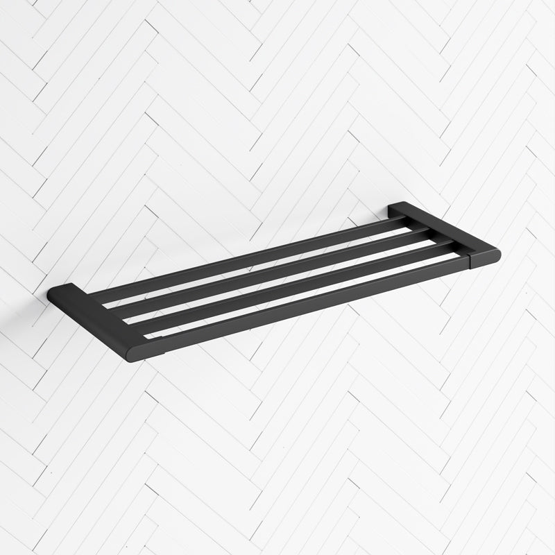 600Mm Towel Rack Matt Black Racks