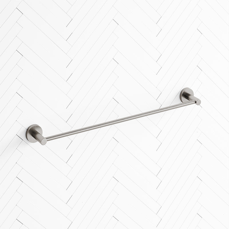 N#1(Nickel) Otus 600/750Mm Round Brushed Nickel Single Towel Rail Rails