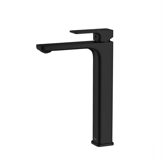 Ikon Seto Solid Brass Matt Black Handle Tall Basin Mixer Tap For Vanity And Sink Mixers