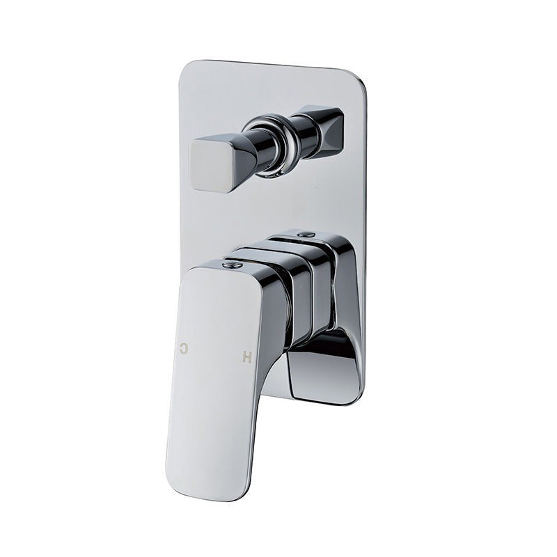 Nova New Brass Chrome Bath/Shower Wall Mixer With Diverter Mixers With