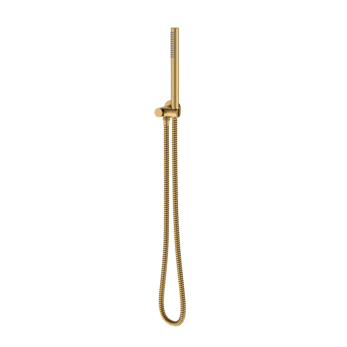 G#1(Gold) Round Brushed Gold Handheld Shower with Wall Bracket Set