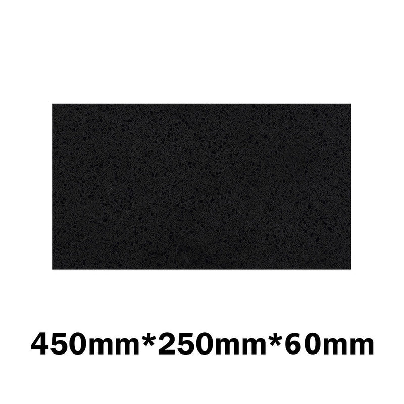 20Mm/40Mm/60Mm Thick Gloss Ink Black Stone Top For Above Counter Basins 450-1800Mm 450Mm X 250Mm /