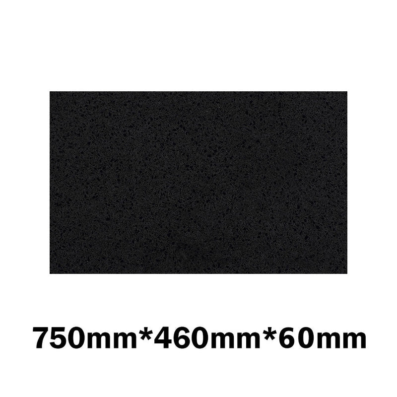 20Mm/40Mm/60Mm Thick Gloss Ink Black Stone Top For Above Counter Basins 450-1800Mm 750Mm X 460Mm /