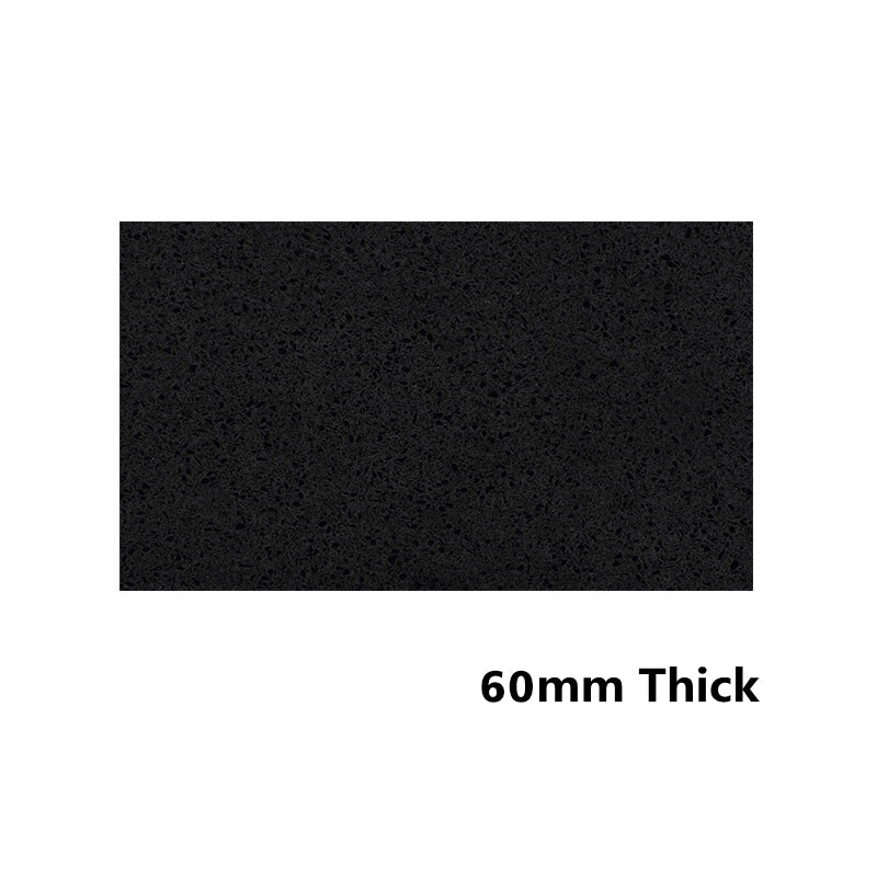 20Mm/40Mm/60Mm Thick Gloss Ink Black Stone Top For Above Counter Basins 450-1800Mm Vanity Tops