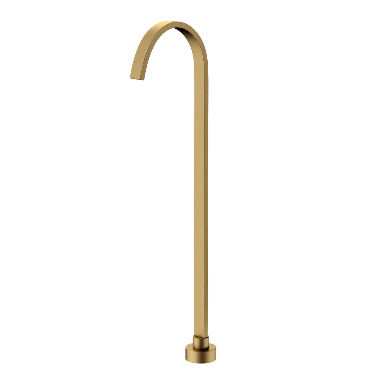 G#1(Gold) Norico Square Floor Mounted Bath Spout Stainless Steel Brushed Gold