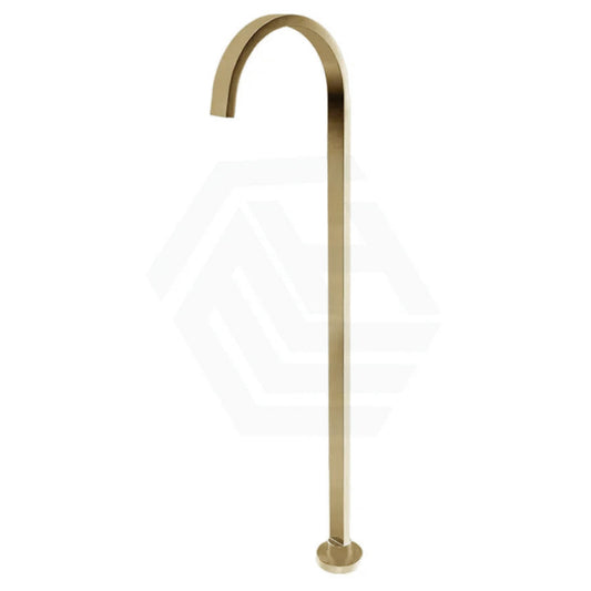 G#1(Gold) Norico Square Floor Mounted Bath Spout Stainless Steel Brushed Gold