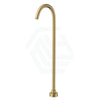 G#1(Gold) Norico Round Floor Mounted Bath Spout Stainless Steel Brushed Gold