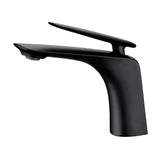 Norico Bellino Matt Black Solid Brass Mixer Tap For Basins Short Basin Mixers