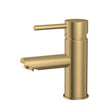 G#1(Gold) Norico Round Solid Brass Brushed Gold Basin Mixer Tap Bathroom Vanity Short Mixers