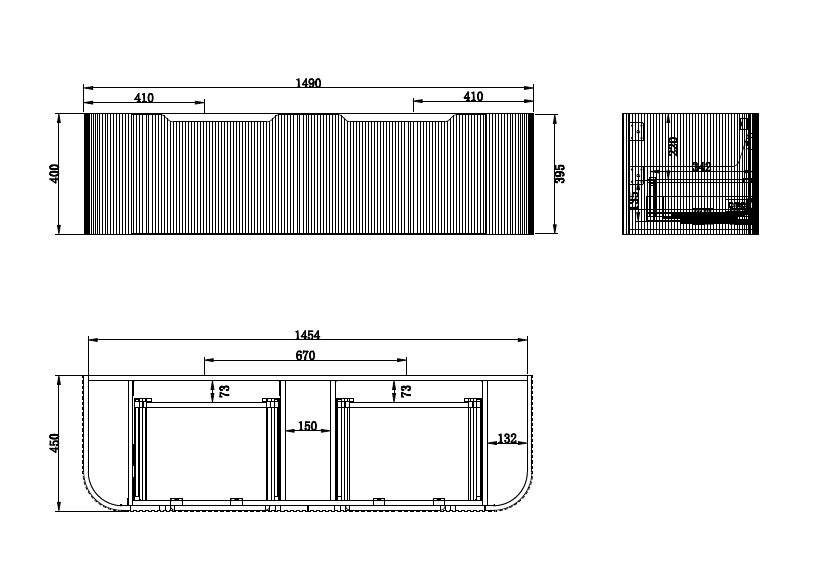 750-1500mm Bergen Wall Hung Vanity Matt White PVC Coating MDF Board Bathroom Cabinet