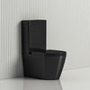 680X360X820Mm Kasey Ceramic Black Box Rim Back To Wall Faced Toilet Suite Back/Left And Right Bottom