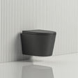 520X360X325Mm Avis Matt Black Wall Hung Toilet Pan With Rimless Flush For Bathroom Pans