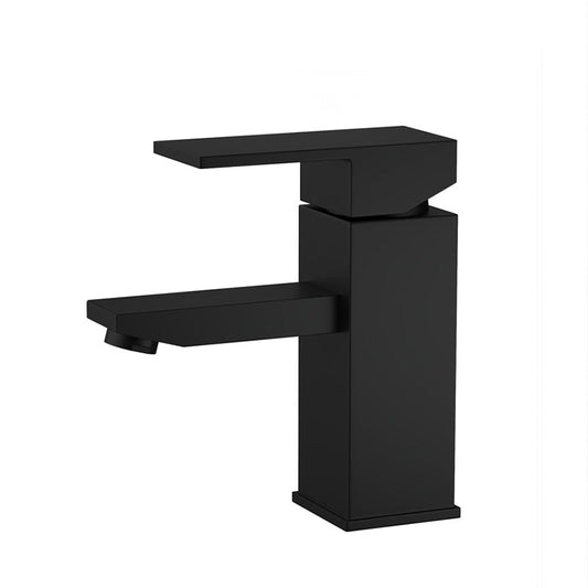 Ottimo Solid Brass Square Black Basin Mixer Tap Bathroom Vanity Short Mixers