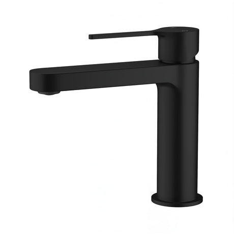 Solid Brass Matt Black Basin Mixer Tap Vanity For Bathroom Short Mixers