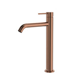 Fienza Kaya Tall Basin Mixer Brushed Copper Mixers