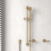 G#2(Gold) Fienza Lillian Lever Rail Shower Set Urban Brass/Ceramic White Handle Sets