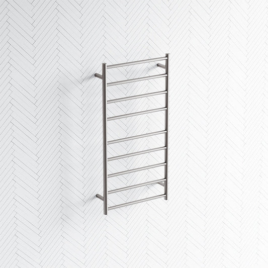 N#1(Nickel) Fienza Isabella Brushed Nickel Heated Towel Rail 7/8/9 Bars Rails