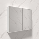 Fienza 600/750/900/1200mm Wall Hung MDF Shaving Cabinet White Bevel Mirror for Bathroom