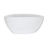 Fienza Dayo 1500Mm Gloss White Freestanding Acrylic Bathtub Asymmetrical Shape No Overflow Concrete