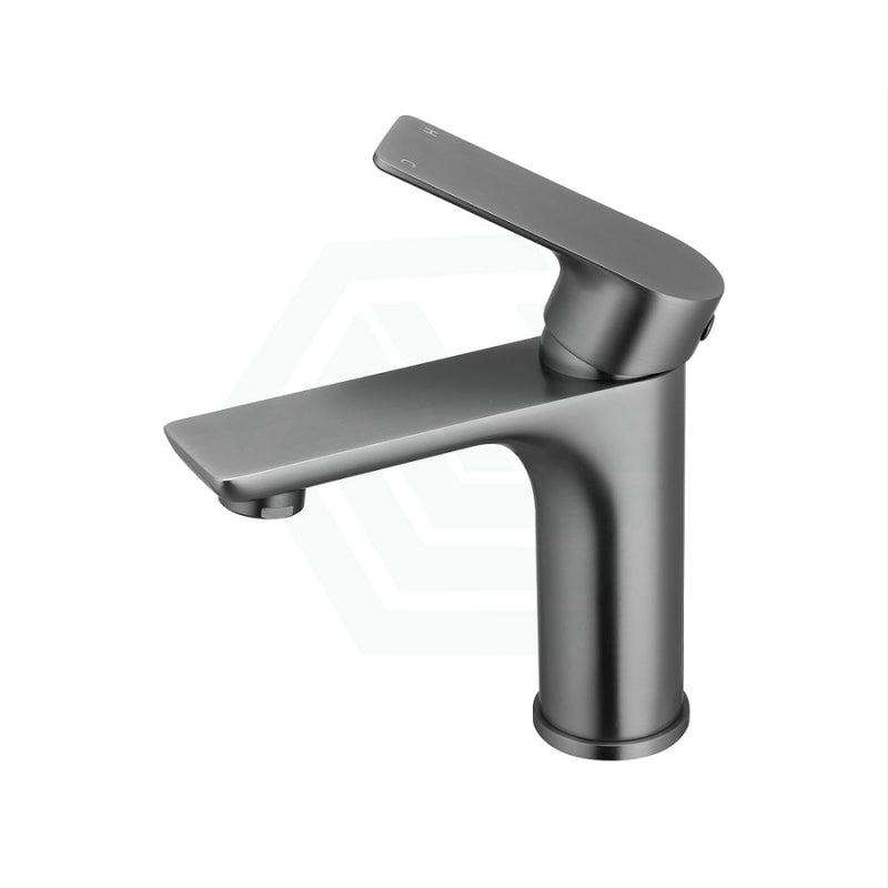 Aquaperla Vog Series Round Short Basin Mixer Tap Brushed Brass/Brushed Nickel/Gunmetal Grey Mixers