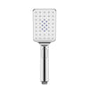 Square 3 Functions Chrome Rainfall Hand Held Shower Head Only Handheld Showers