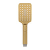 G#1(Gold) Norico Esperia ABS Square Brushed Gold 3 Functions Rainfall Hand Held Shower Head Only