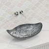 590x370x140mm Above Counter Glass Art Basin Special Shape Bathroom Antique Vintage Wash Basin