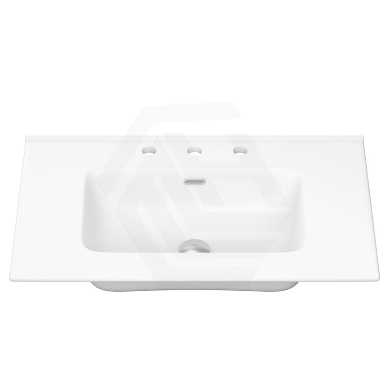 Fienza Joli 750Mm Ceramic Full Depth Basin-Top Matt White 1 Or 3 Tap Holes Available Vanity Tops