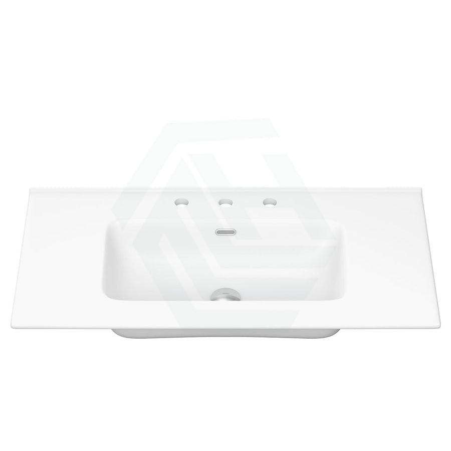 Fienza Joli 900Mm Ceramic Full Depth Basin-Top Matt White 1 Or 3 Tap Holes Available Vanity Tops