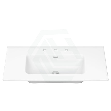 Fienza Joli 900Mm Ceramic Full Depth Basin-Top Matt White 1 Or 3 Tap Holes Available Vanity Tops