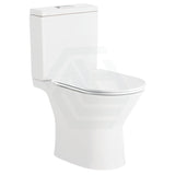 635X375X785Mm Fienza Chica Gloss White Close-Coupled Toilet Suite With Slim Seat Rimless Suites