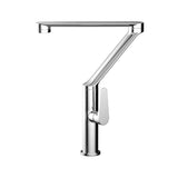 Chrome Brass Kitchen Mixer Tap 360 Swivel Spout & Body 90 Lever Handle Standard Sink Mixers